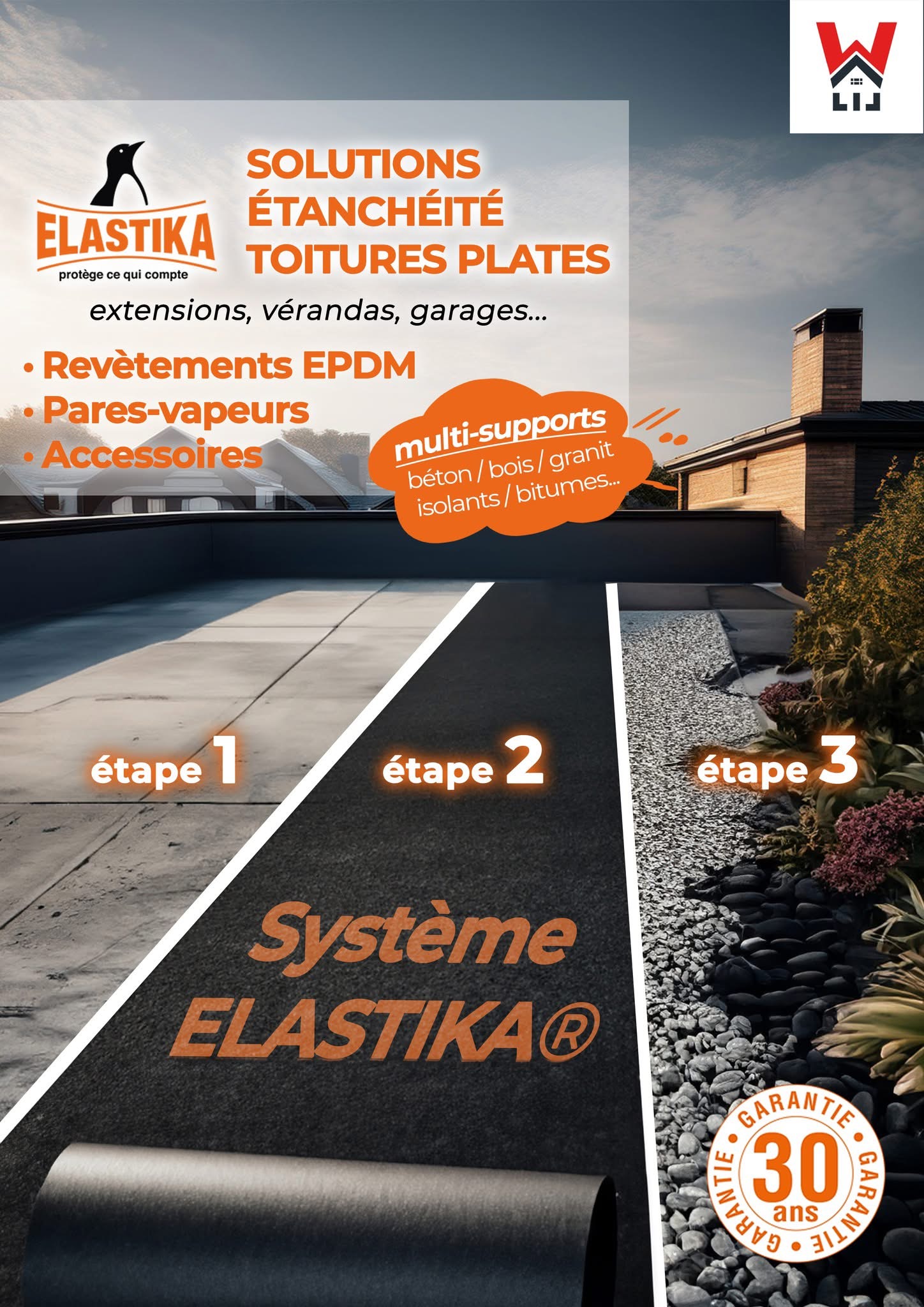 Elastika solutions d'étanchéité toiture
